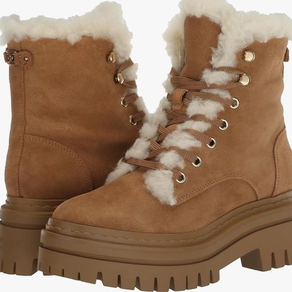 Sam Edelman Shoes - Sam Edelman Womens Kyler Combat. New in Box. Tan. Size 7.